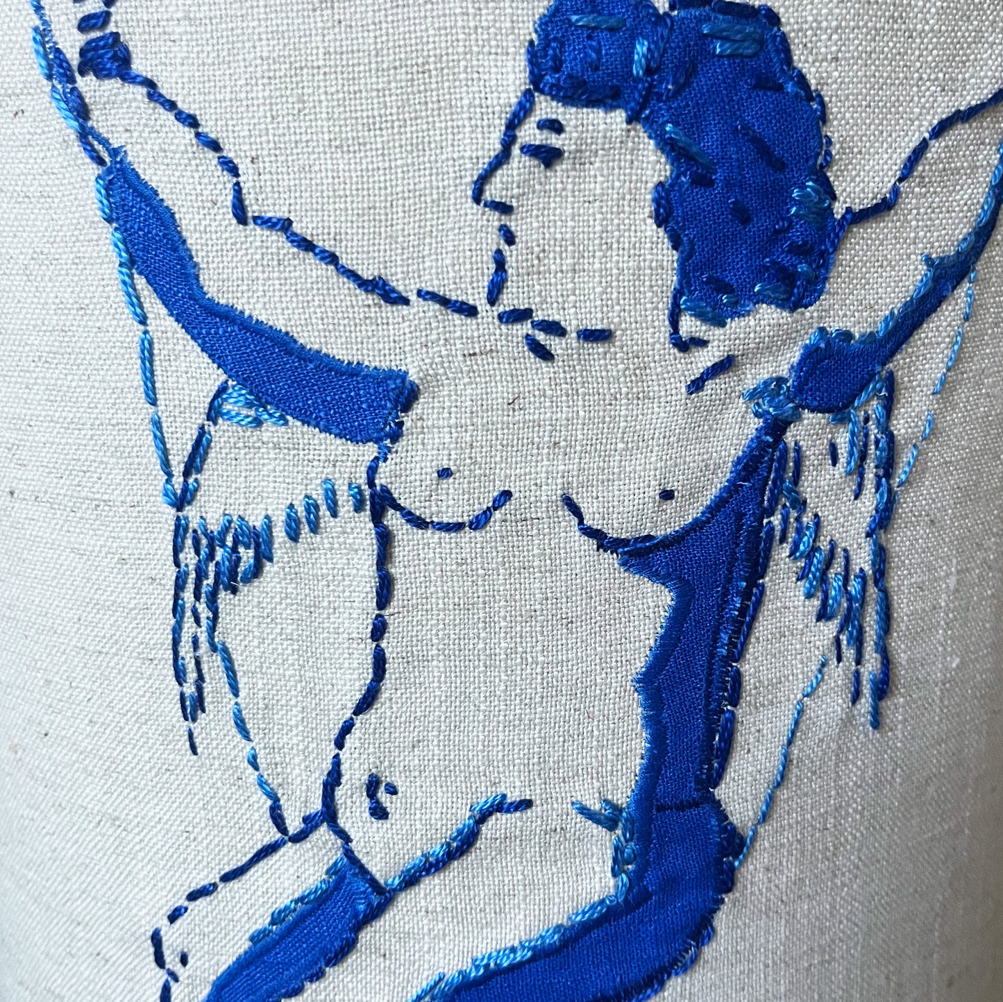 Lampshade with embroidery