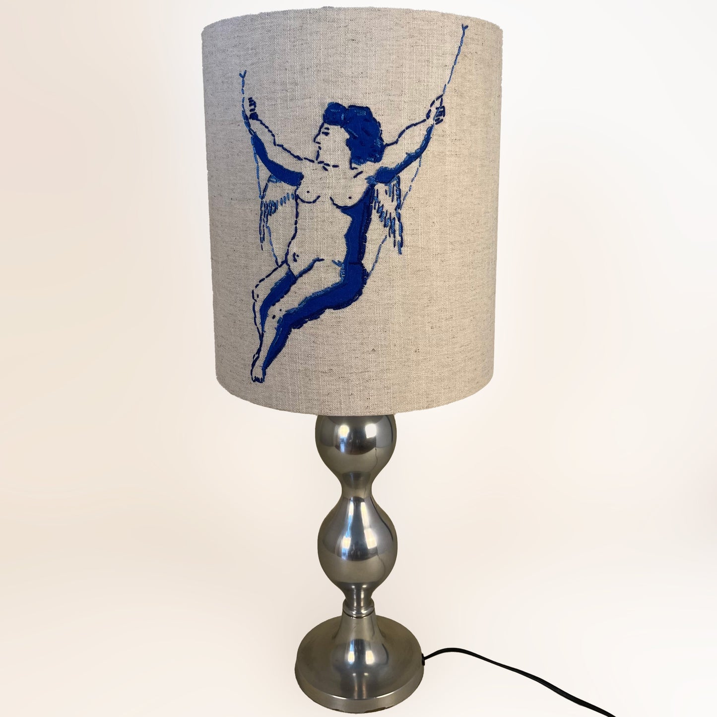 Lampshade with embroidery